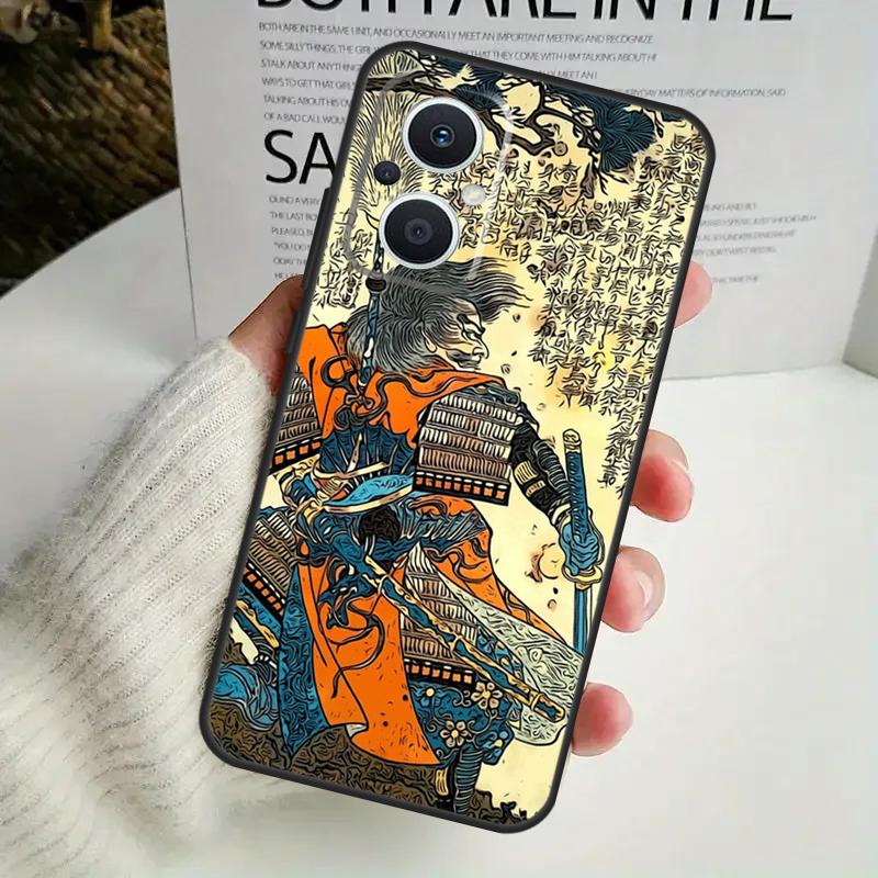 Чехол для телефона Самурайская маска Демон Для OPPO Reno 8 7 Lite 8T 11 12 13 14 14F 10 Pro OPPO Find X8 X6 X5 X9 Pro