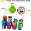 1/2/4Pcs Soda Can Lids Silicone Straws Covers BPA-Free Reusable Tight Seal Lid for Standard Beverage Cans Beer Juice Seltzer