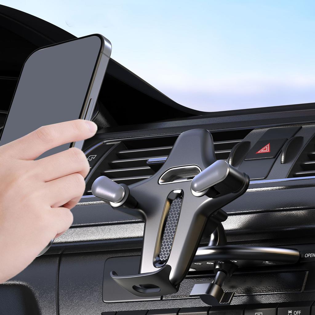 Y-Shape Car Cellphone Holder Compact Disc Slot Mobile Cell Stand Car Vent Phone Holder Compatible for iPhone and All Smartphones