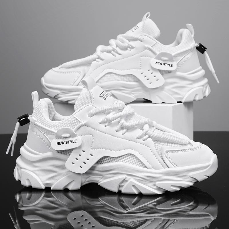 New Men's Comfortable Outdoor Sports Shoes Summer Mesh Shoes Mesh Ventilated Thick Soled Daddy Shoes Men's Shoes Sneakers