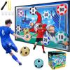 Soccer Ball Game Set for Kids Indoor Outdoor Backyard Toss Soccer Goal Game with 1 Velcro Ball Foldable Flannel Goals Toddlers