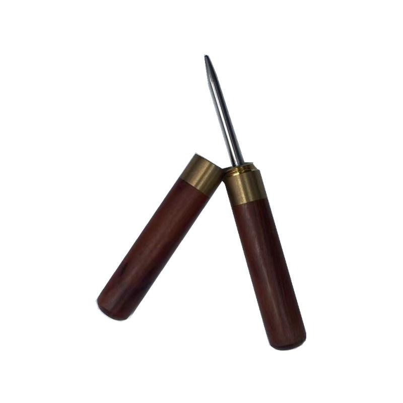 Станок для заправки ракеток для тенниса и бадминтона с конусом из нержавеющей стали и ручкой из грушевидного дерева.