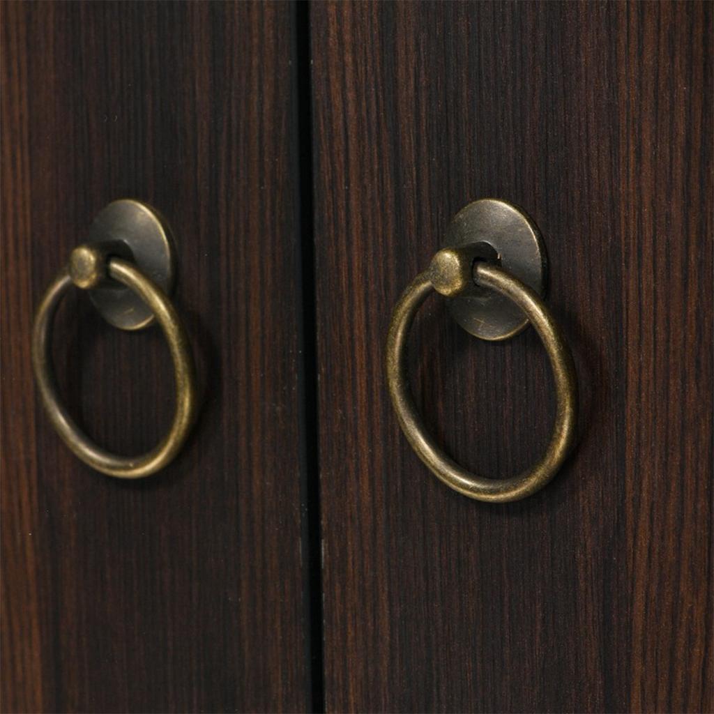 2pcs Circular Single Hole Drawer Handles, Cabinets, Wardrobe Handles,Vintage Alloy Handles