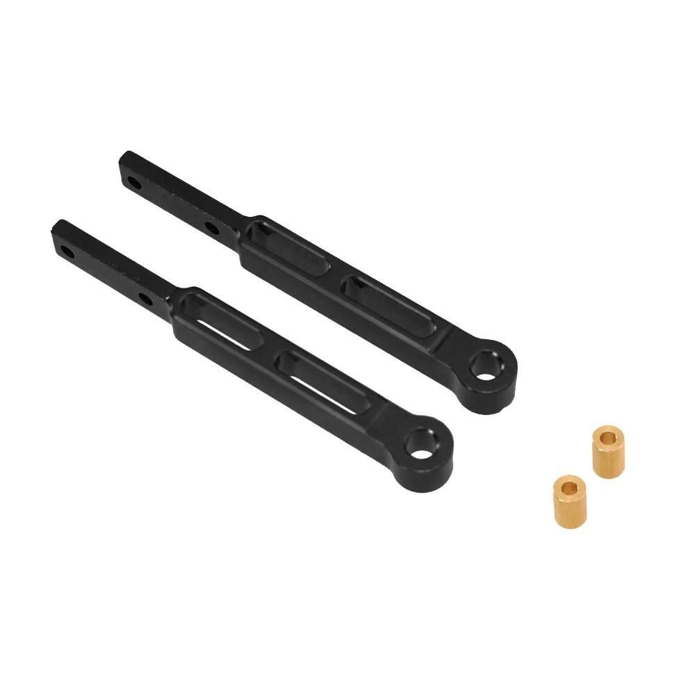 6pcs Black Red Silver Leaf Spring Modified Rod Metal Fixing Plate Kit RC Accessories