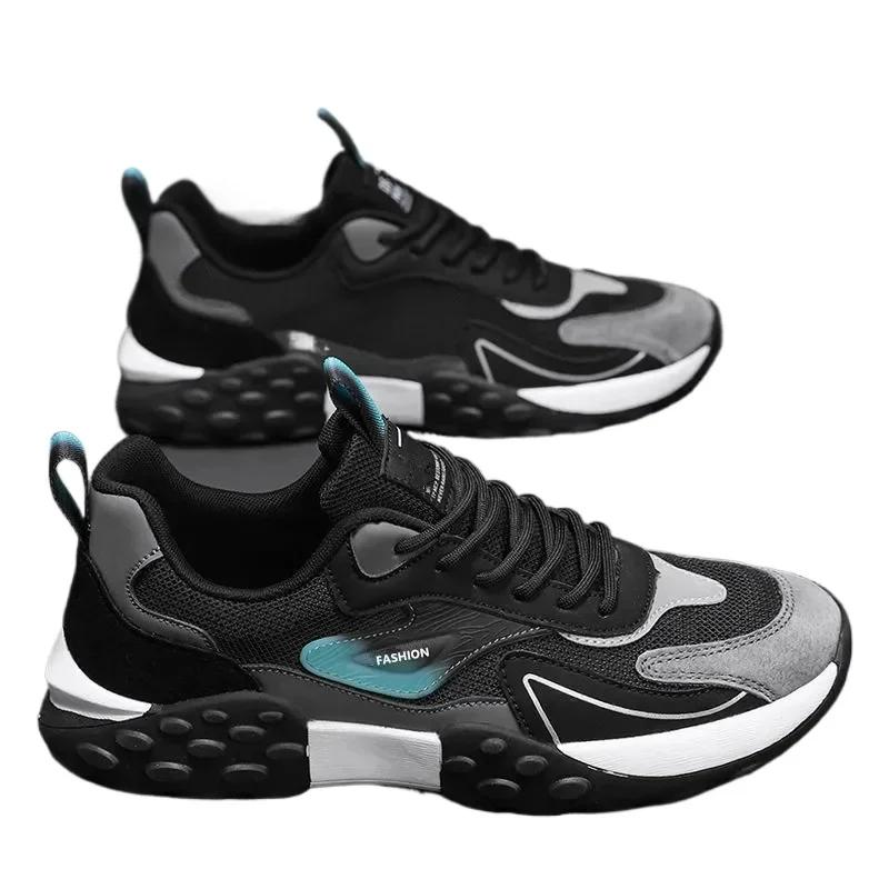2024 New Men Fashion Casual Breathable Shoes Black Man Running Shoes High Quality Outdoor Men Comfortable Sneakers Shoes