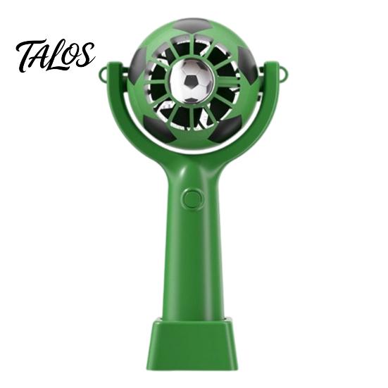 Talos Soccer Neck Fan, Portable Mini Handheld Fan with Lanyard, Football Shape Cooling for Outdoor Sports, Gift