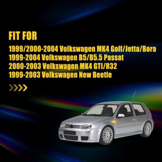 Динамический светодиодный 2 шт. боковой габаритный огонь для 1999-2004 MK4 Golf/Jetta/Bora Volkswagen