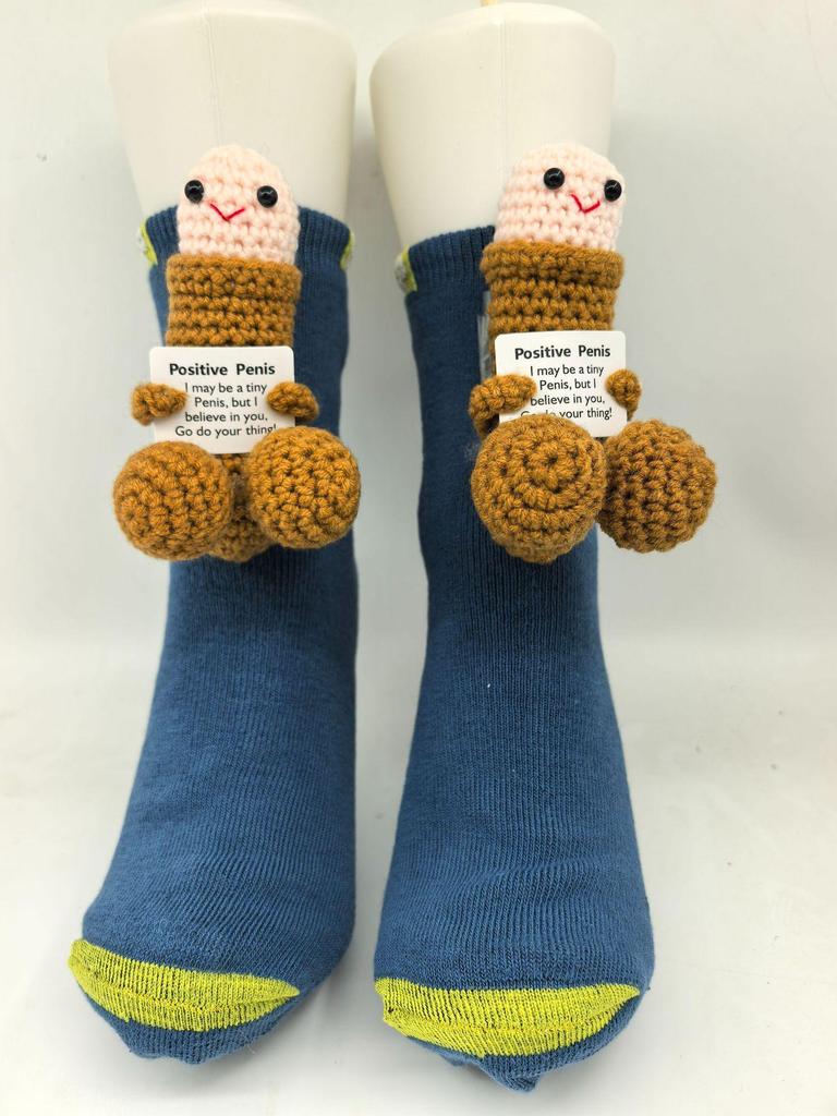 Уютные рождественские вязаные носки с животными - Теплые и милые для осени и зимы