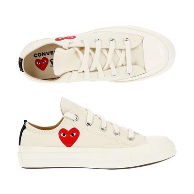 Comme Des Garcons Az K128 001 2  A08805c  Play X Converse Низкие кеды Chuck Taylor 70 с одинарным сердцем