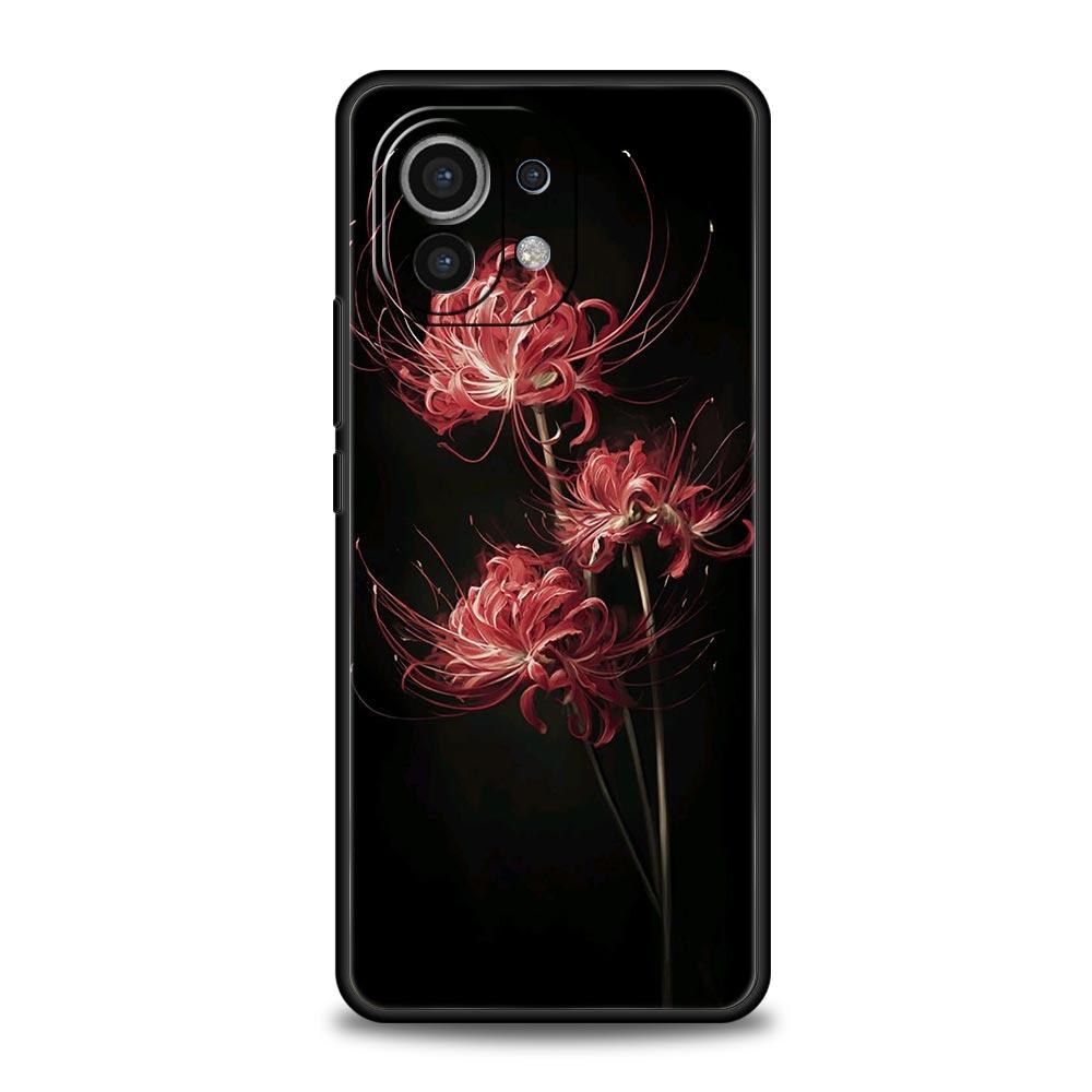 Чехол для телефона для Xiaomi Mi 17 15 14 13 12 11 Ultra 15T 14T 13T 12T 11T Pro Lite 5G Мягкий ТПУ Capas Lycoris Radiata Fundas Сумка