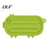 Drain Groove Drying Mat Silicone Pot Lid Holder, Cute Pig Shaped, Non Slip Heat Resistant Flexible Pad with Grooves, Multifunctional Kitchen