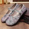 Spring and Autumn Women's Soft-soled Cloth Shoes Retro Hanfu Chinese Style Flat Shoes Temperament Mother Breathable Single Shoes