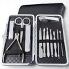 COLORBIRD Luxury Nail Care Set with Nail Nail Cuticle Eyebrow and Ear Pick Black Clippers, File, Care, Care, Scissors, Tweezers, (12 Diamonds)