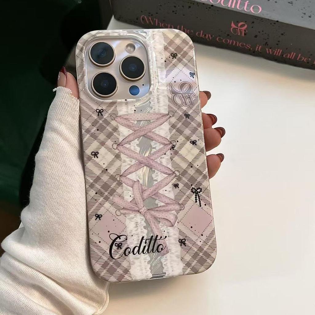 Розовый кружевной чехол с бантом и леопардовым принтом для телефона Apple iPhone 16 promax - мягкий силиконовый противоударный креативный чехол для iPhone16/15/14/13/12/11/Pro/Plus/Promax