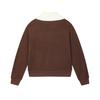 New FILA MODERN HERITAGE Sweatshirt Women's Dark Rock Umber F11W518204F-BN