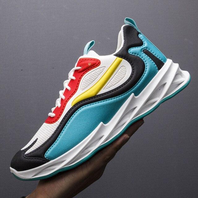 Повседневная обувь для мужчин, новые цветные дышащие кроссовки, осенние легкие легкие модные кроссовки высокого качества с пятнами, трендовые кроссовки