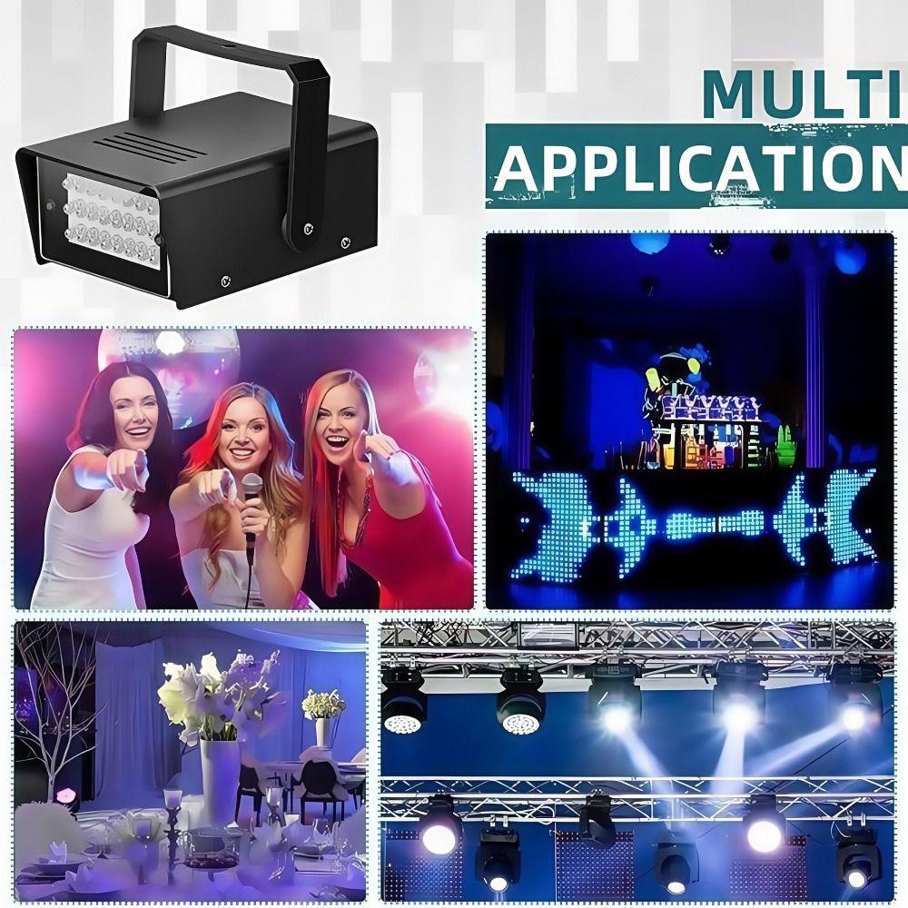 Adjustable Flash LED Strobe Light 24LED Stage Light Professional Strobe Party Lights  Party