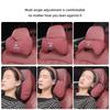 Car Seat Headrest Suede Soft Cotton Pillow Core Neck Pillow For VW Golf Amarok T5 Phaeton GTI Teramont ID3 Car Interior keychain zr4