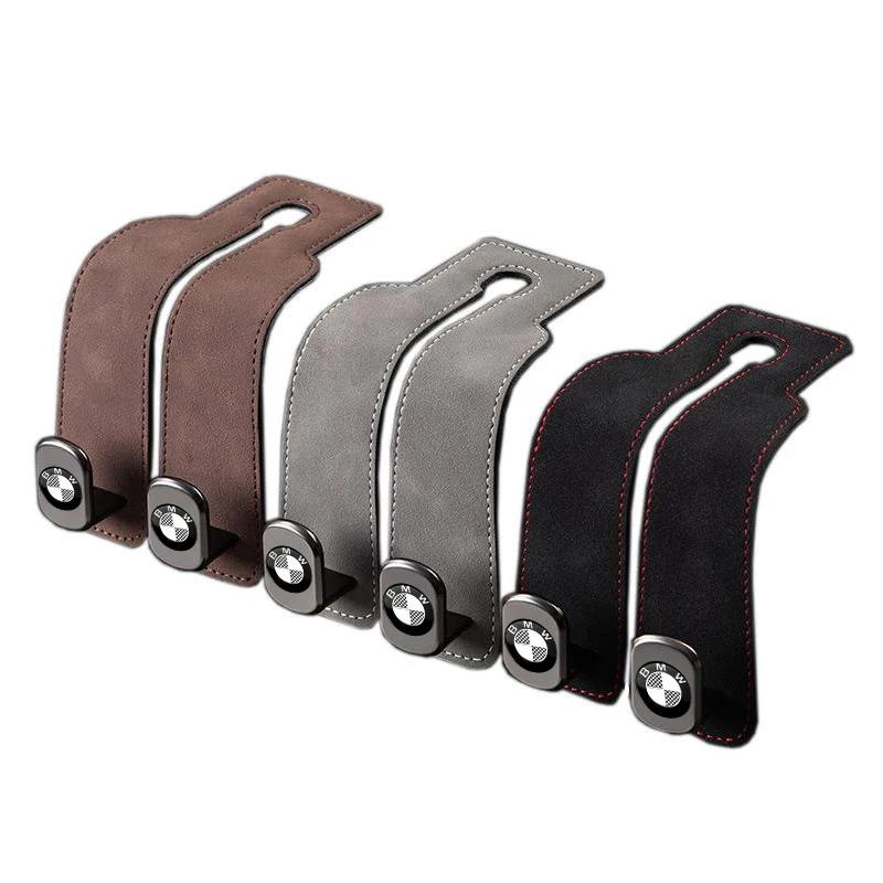 Car Sticker Car Seat Back Hook Suede Double-Headed Rear Storage For BMW 50th F12 F13 G30 G32 F34 F40 F45 F46 X1 X2 X3 X5 X4 X6 X