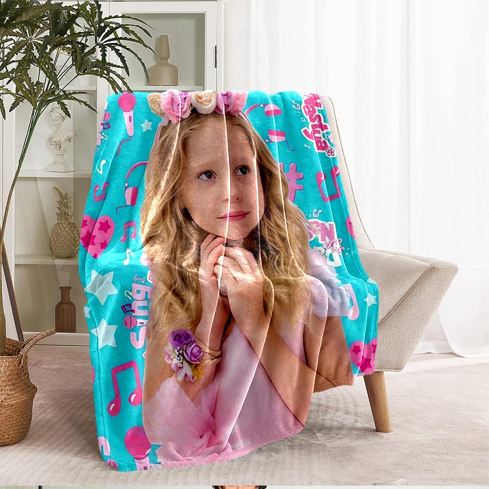 Like Nastya Theme Printed Blanket - Perfect for Couch, Bed, Travel & Outdoor Use | Machine Washable, Cozy & Durable.