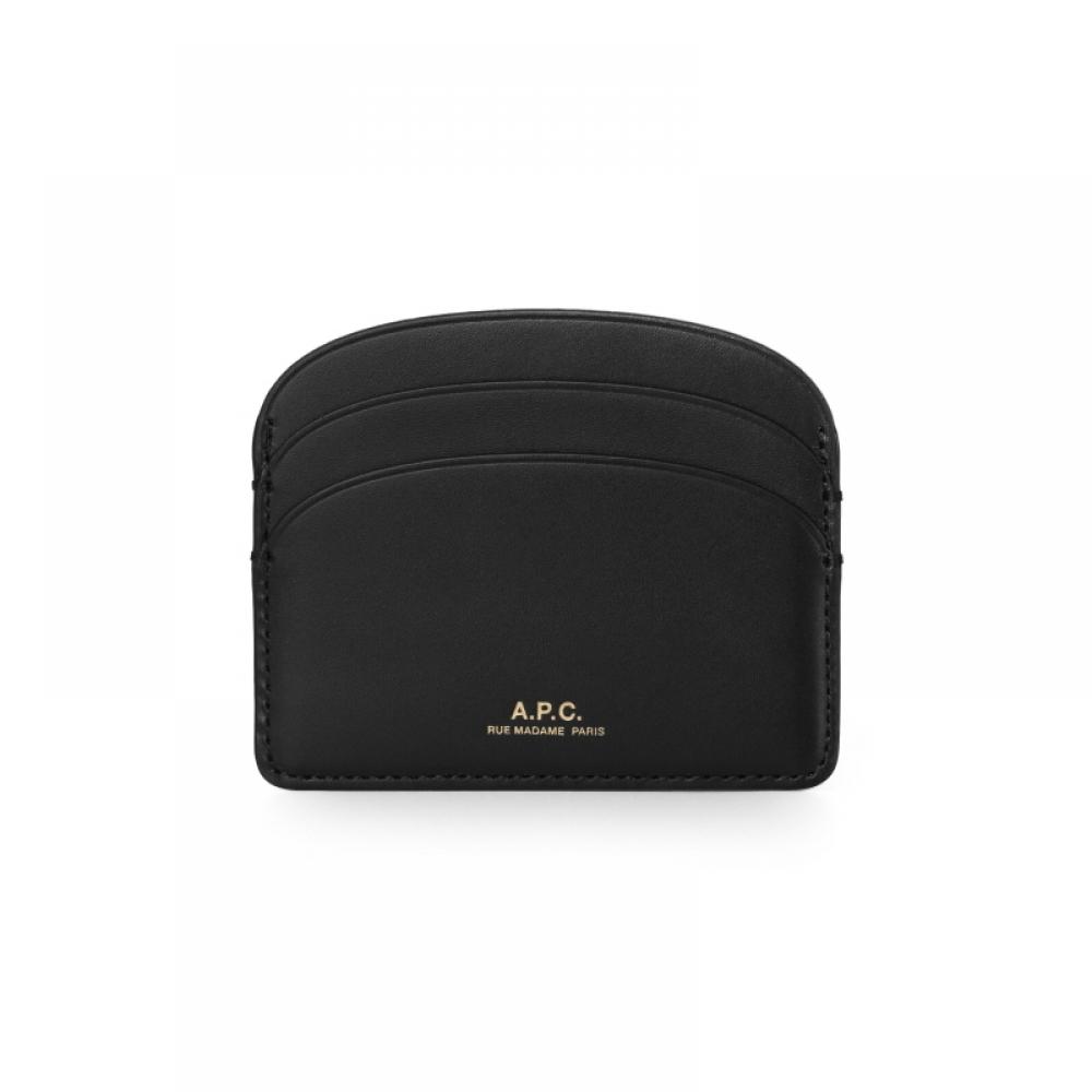 A.p.c. Кошелек-визитница Demi Lune (Полумесяц) Pxawv F63270 Lzz Noir