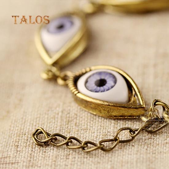Мода унисекс ангел злой демон большой глаз глазное яблоко узор браслет цепочка ювелирные изделия подарок повседневная безделушка