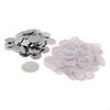 100 Pieces Blank Button Making Supplies, Badges Parts Kit Round for