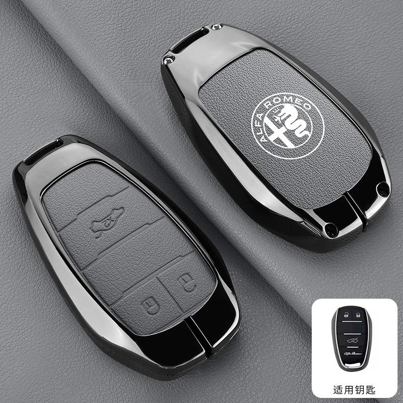 For Alfa Romeo 2026 Hot Sticker for Alfa Romeo Giulia 2015 +Stelvio 2016+ Spider Etcetera Car Remote Key Case Cover Shell Protec