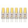 6 Pcs 6W 500LM G4 Bulb LED COB Silica Gel Energy Saving Lamp Bulb for Ceiling Lamp Wall Lamp Table Lamp 220V
