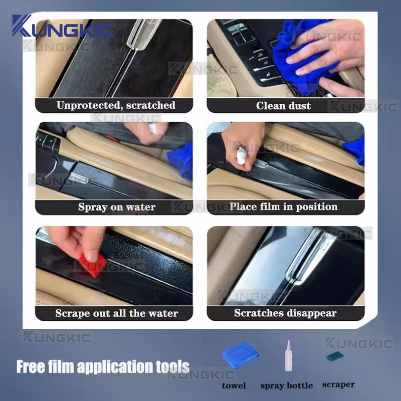 For GMC YUKON 2025-UP Interior Film TPU Anti-scratch Protection Central Navigation Screen Gear Shift Panel Dashboard Sticker