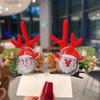 Новогодний Рождественский подарок Kawaii красная заколка для волос Детские заколки с бантом Олень Санта-Клаус Детские головные уборы для девочек Детские аксессуары для волос
