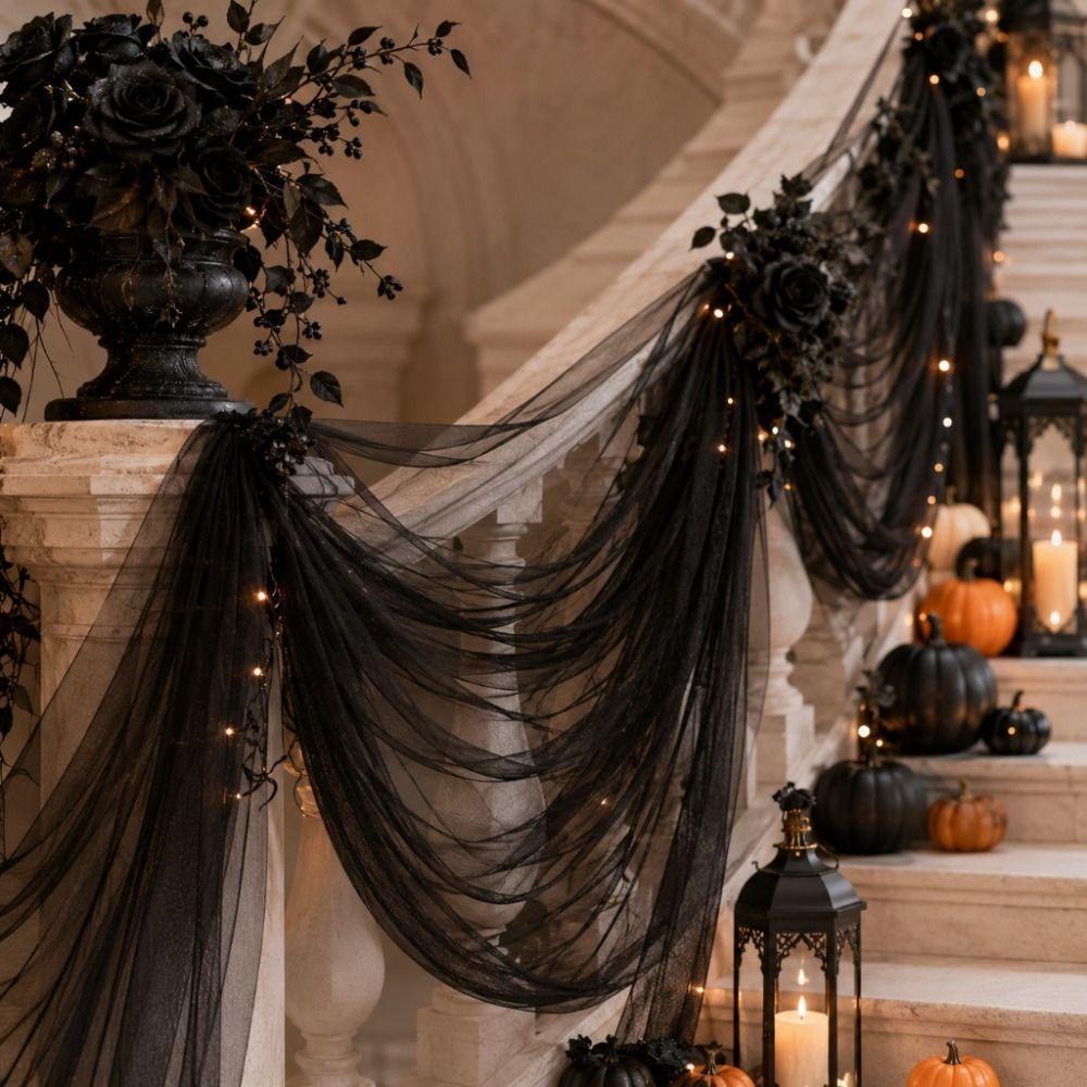 Event Backdrop Tulle Curtains Festival Party Backdrop Curtain Sheer Mesh Curtains Birthday