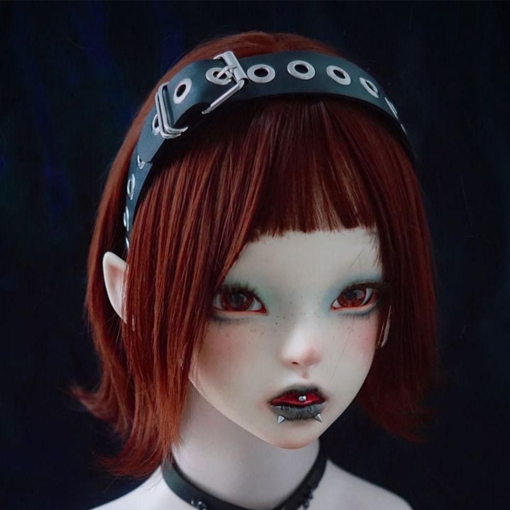 Gothic Style PU Leather Headband Leather Buckle Steampunk Headpiece Headwear Steampunk Cosplay