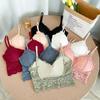Large U-Lace Strapless Bandeau Bra: Non-Wired, Padded Camisole with Adjustable Straps and Beautiful Back Design.