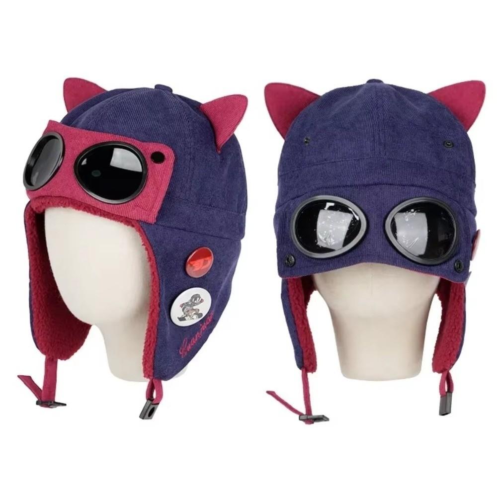 Thickened Bomber Hats Warm Ski Ear Protection Hat Pilot Hat Winter Outdoor Fashion Wear