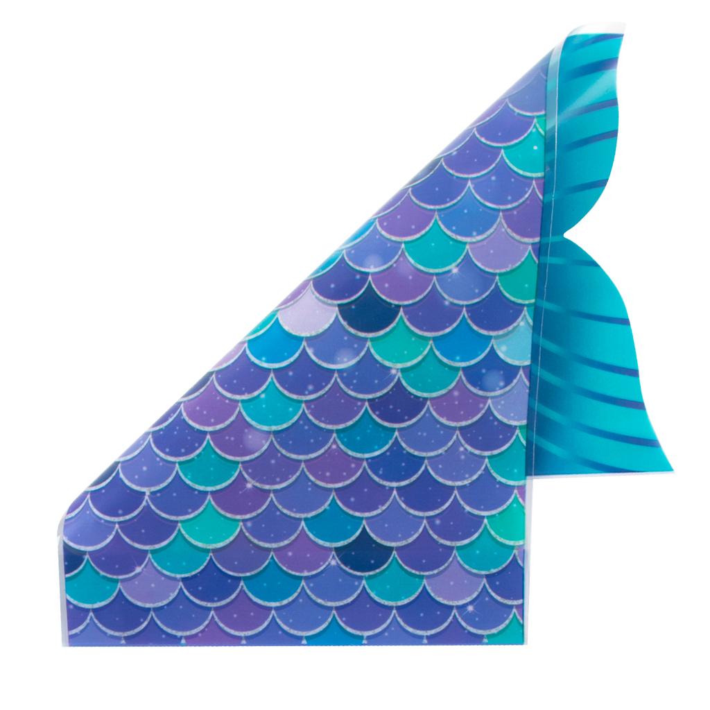50 шт. Пластиковые подарочные пакеты «Хвост русалки», упаковочная сумка для конфет, печенья, сумка для угощений «Русалка», украшение для дня рождения девочки, вечеринки по случаю рождения ребенка