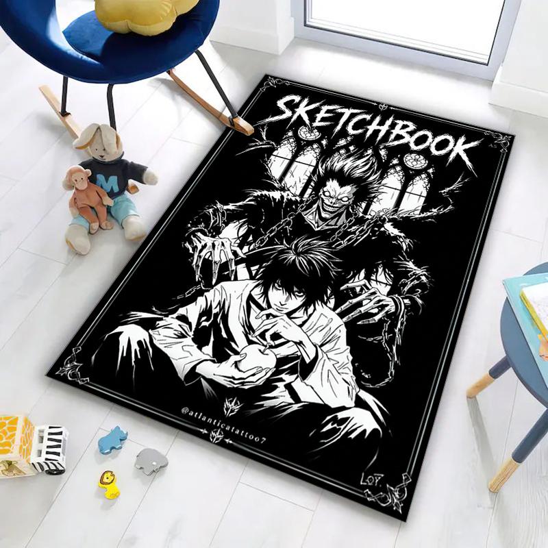 Death Note Light Yagami Anime Graphic Carpet Printing Living Room And Bedroom Mats Room Art Fashion