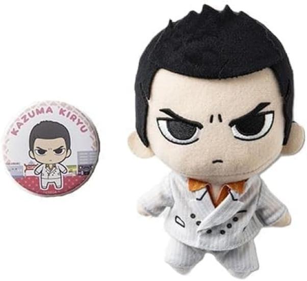 Yakuza 0 Плюшевая игрушка Значок-пуговица Кадзума Кирю и Набор