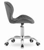 AVOLA velvet swivel chair - dark gray