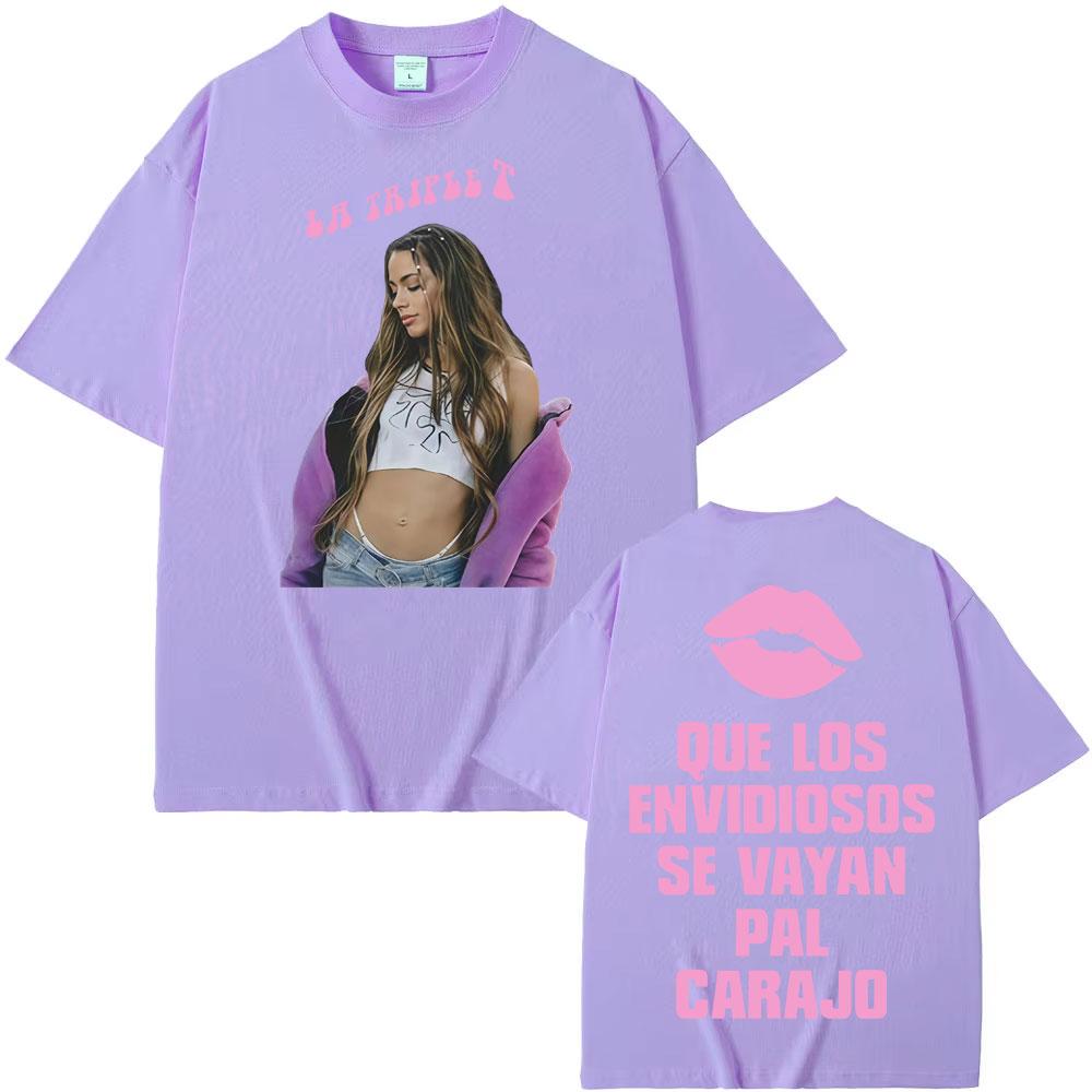 Singer Tini Stoessel Double Sided Print Tshirts Unisex Women Harajuku Fashion Aesthetic T Shirt Casual Cozy ONeck Tees Streetwear