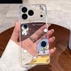 Case For iPhone 17 Air 17 Pro 17 Pro Max Aesthetic Cute Cat Astronaut Transparent Cover For iPhone 17 Air 17 Pro 17 Pro Max Capa