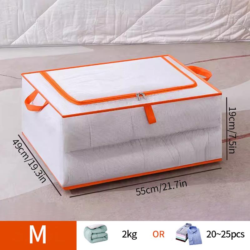 Пылезащитная сумка-органайзер для спальни, многофункциональная полупрозрачная сумка для хранения, большие коробки для хранения одежды, костюмов, одеял, сумок для одежды