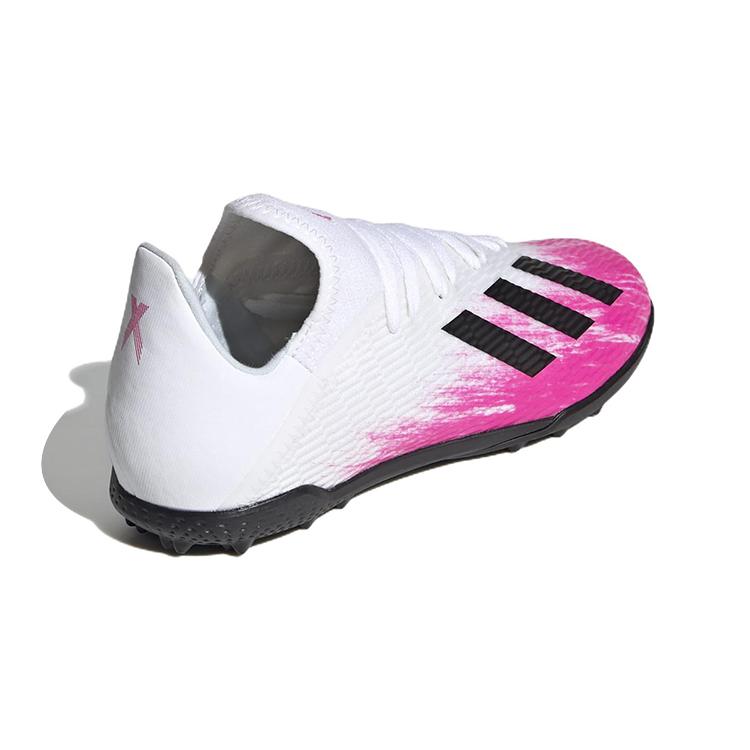 Adidas X 19.3 Slip Resistant Cushioning Abrasion Resistant Low top Kids' Soccer Shoes White Pink Black Kids' EG7174