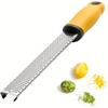 Stainless Steel Multi-Function Cheese Grater and Lemon Zester for Kitchen Baking