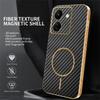 For Xiaomi Redmi 13C 4G/Poco C65 4G Phone Case Carbon Fiber Textured Electroplated TPU Back Cover