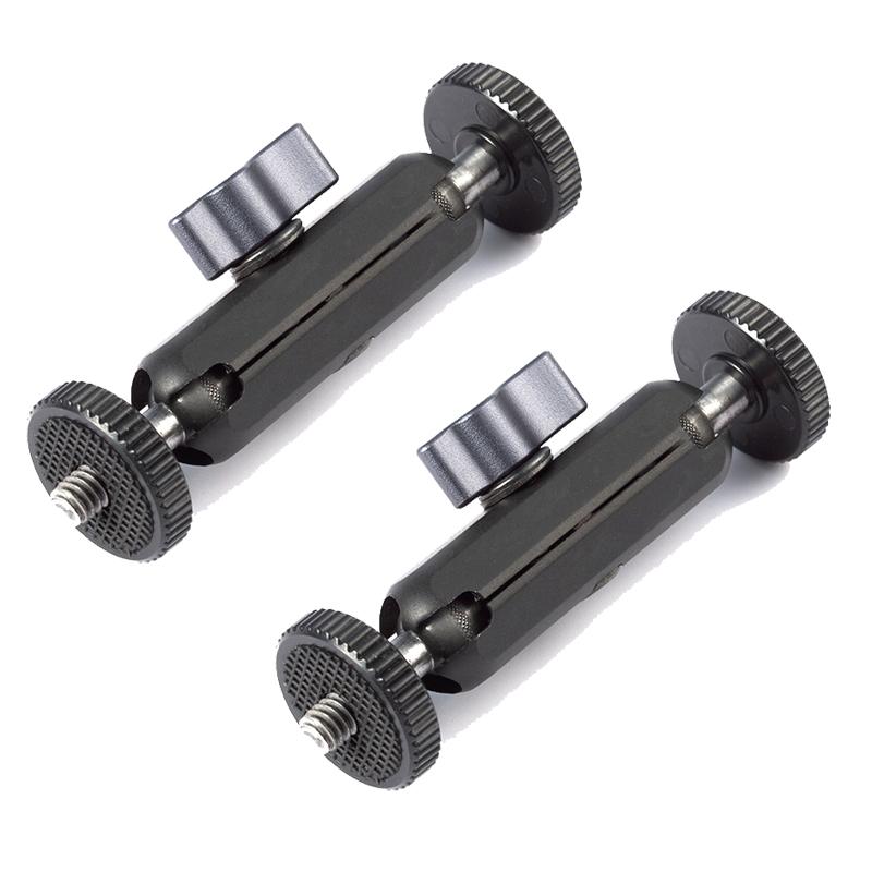 Двойная шаровая головка Magic Arm 1/4-дюймовый винт с ЧПУ для зеркальной камеры, штатив, клетка, светодиодная видеолампа, микрофон, полевой монитор