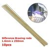 10 PCS Brass Solution Flux Core Fusible Welding Wire Electrode Tool 1.6MM x25CM