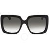 Grey Square Ladies Sunglasses Gg0418s 001 54