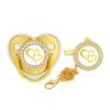 New Baby Rhinestone Pacifier with Dust Cover In Stock