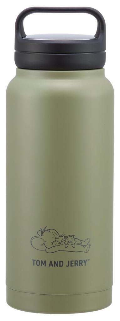 Skater Stainless Steel Mug with Water Screw Tom and Jerry Nap Handle, 800ml, Insulated, Cold/Hot Bottle, Handle, Design, STSC8-A